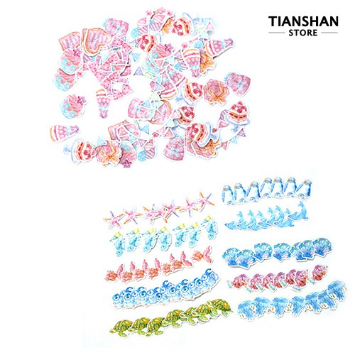 Set 70 Miếng Dán Trang Trí Xinh Xắn
