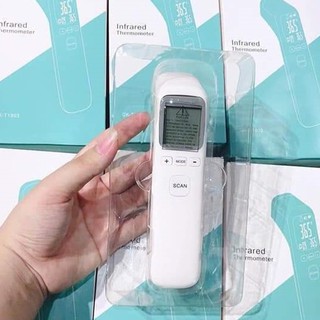 Nhiệt kế hồng ngoại đo nhiệt độ cơ thể scan chính hãng_ bh 12 t