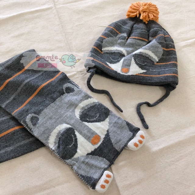 Set mũ khăn gấu trúc