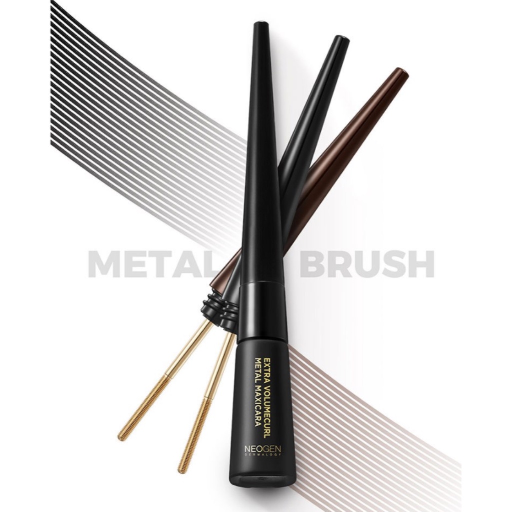 NEOGEN Mascara màu đen/nâu làm cong và dày mi 4ml