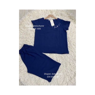 Set đồ bộ đũi thái trung niên, đồ bộ ống rộng tuổi trung niên, đồ bộ phụ nữ trung niên, đồ bộ trung niên u50