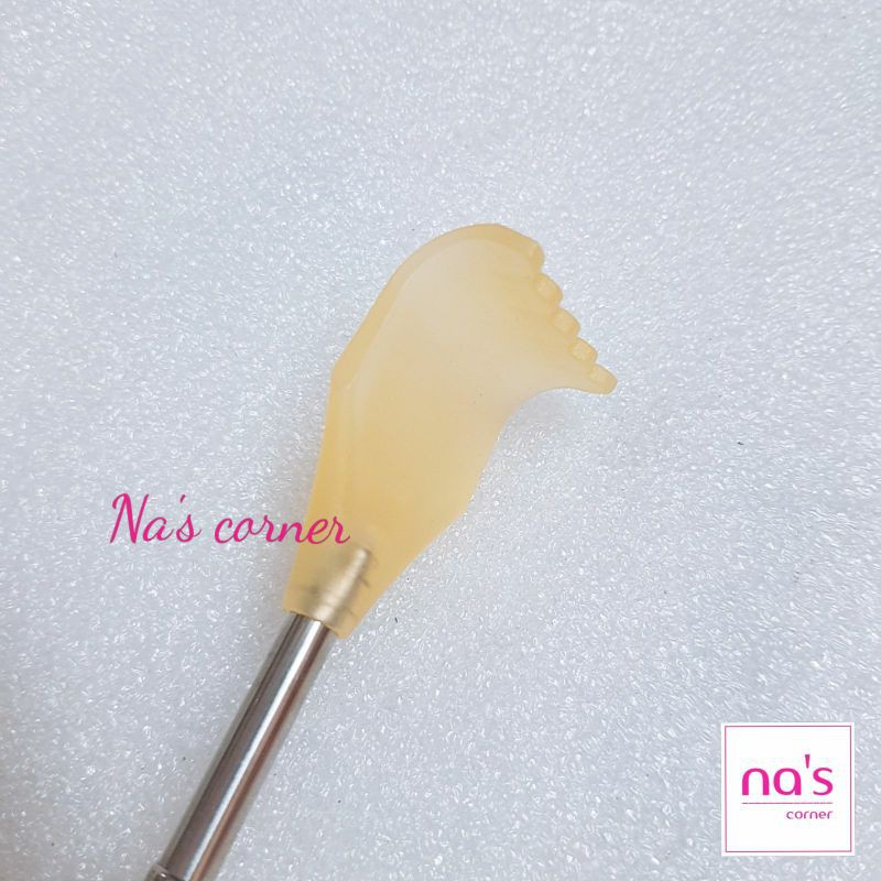 Cây gãi lưng inox bàn tay gãi ngứa có tăng giảm điều chỉnh độ dài có móc treo tiện dụng bền tốt