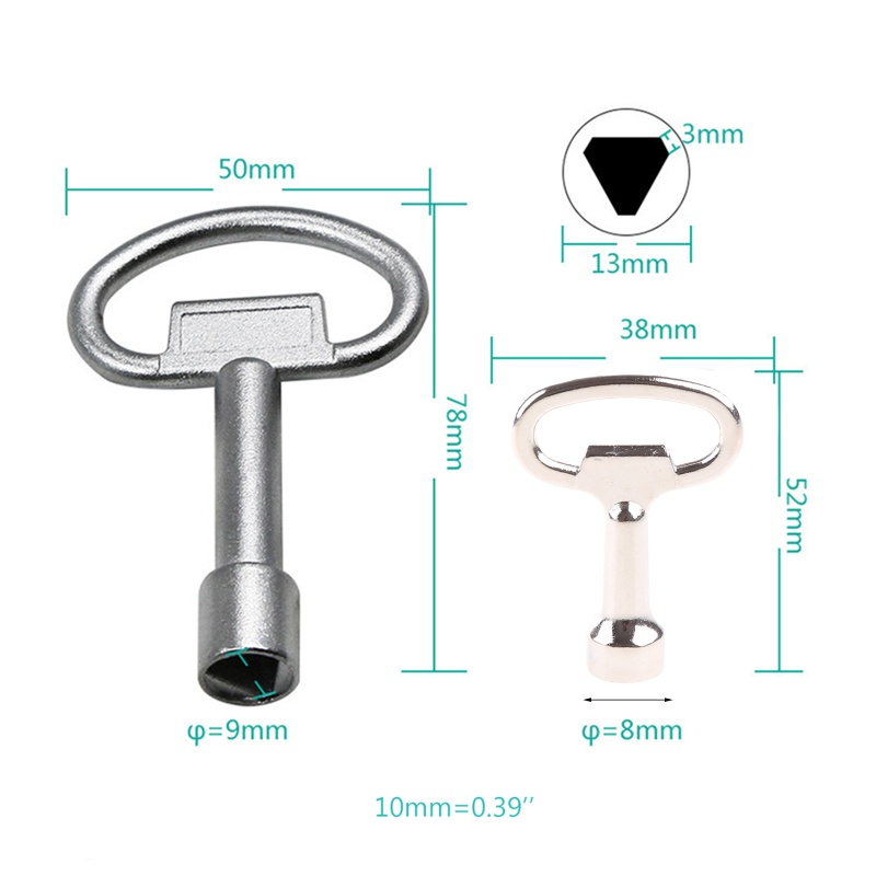 Chìa Khóa Cửa Tủ Chén Điện MS705 Hình Tam Giác Thông Dụng