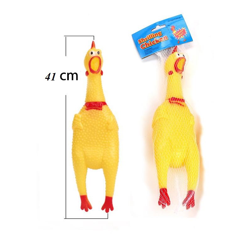 [Toys] Gà Bóp Thrilling Chicken Loại 41 Cm ( Size to)