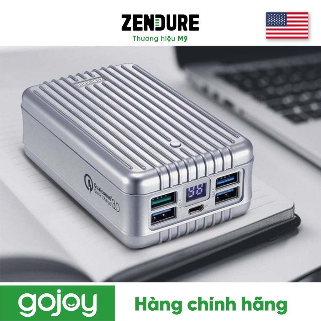 Pin dự phòng 26.800mAh QC3.0 ZENDURE ZDA8PQC - Bảo hành chính hãng 2 năm