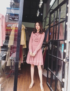 Đầm Chấm Bi Tay Dài < Đầm > " Pheonix shop "