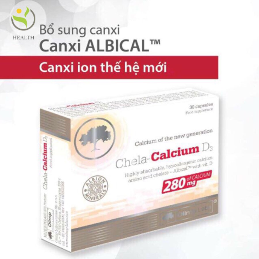 Viên Uống Chela-Calcium D3 hỗ trợ phát triển chiều cao hộp 30 viên - Healthy Pharmacy