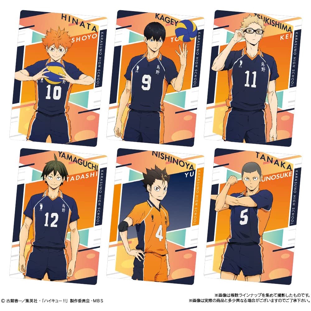 Thẻ bài sưu tập bánh xốp Wafer Haikyu!! Haikyu chính hãng - Gói mới chưa bóc