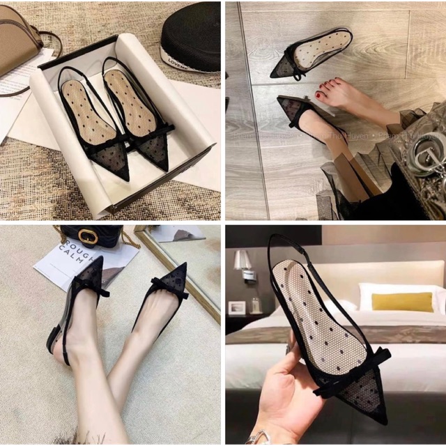 [order7-10day] Giày búp bê chấm bi