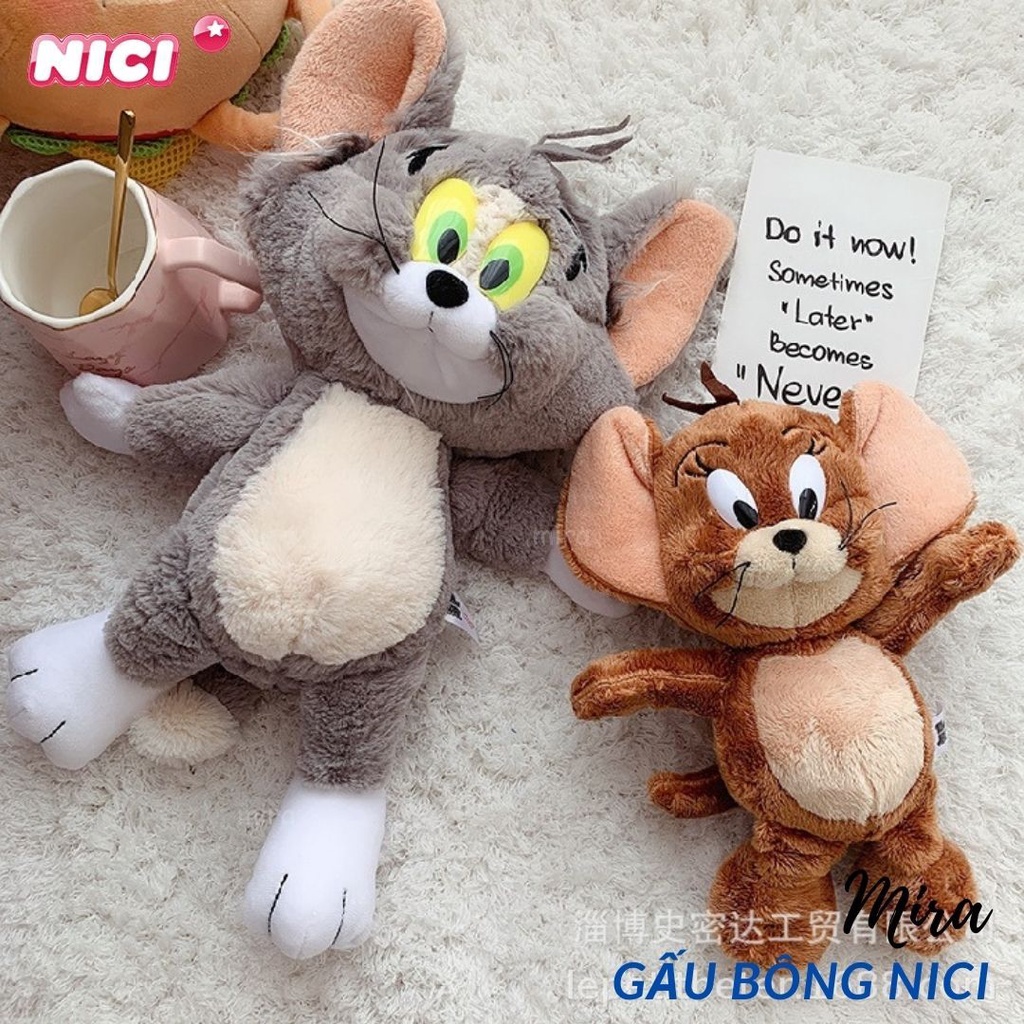 Gấu Bông Tom & Jerry Hãng Nici Búp Bê Thú Nhồi Bông Thương hiệu NICI Quà Sinh Nhật Cho Nữ 43cm MIRA-GB28012