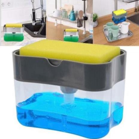 Hộp đựng dầu rửa bát 2in1 thông minh Tặng kèm rẻ rửa bát
