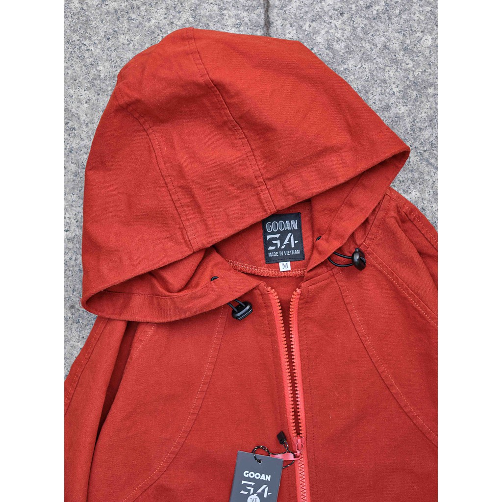 [Mã WASKT304 giảm 15% tối đa 30K đơn 99K] Gooan- Áo khoác kaki moca WASH | BigBuy360 - bigbuy360.vn