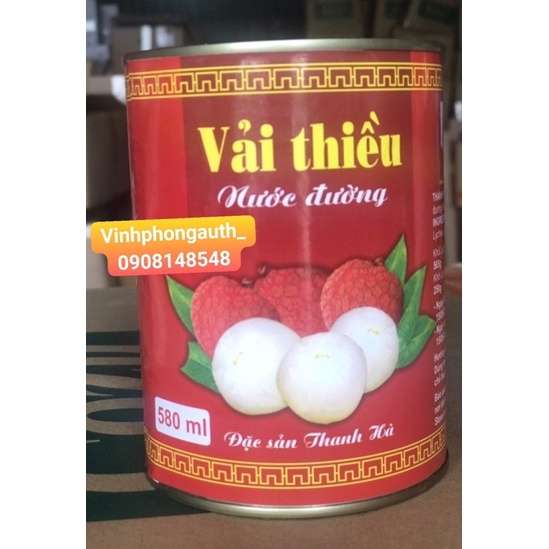 Vải thiều nước đường Ngọc Hà 580ml