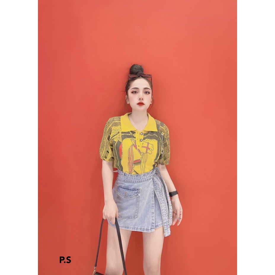 . LK170X6108 ÁO LEN MÔNG TƠ GHI CỔ BẺ .