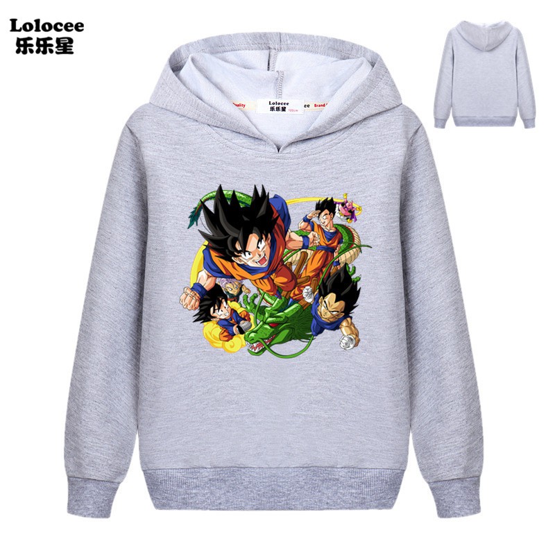 Áo Hoodie In Hình Nhân Vật Phim Dragon Ball Cao Cấp Cho Bé Trai