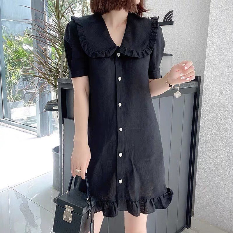 Váy bầu đẹp dáng thiết kế công sở Kết hợp sau sinh - Freesize dưới 75kg