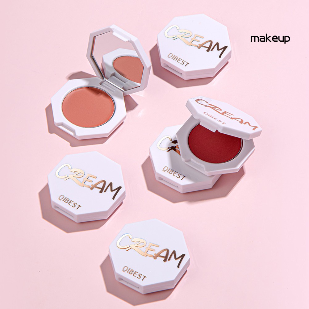 [Hàng mới về] Phấn Đánh Má Hồng Dưỡng Ẩm Trang Điểm Tự Nhiên Qibest Cream | BigBuy360 - bigbuy360.vn