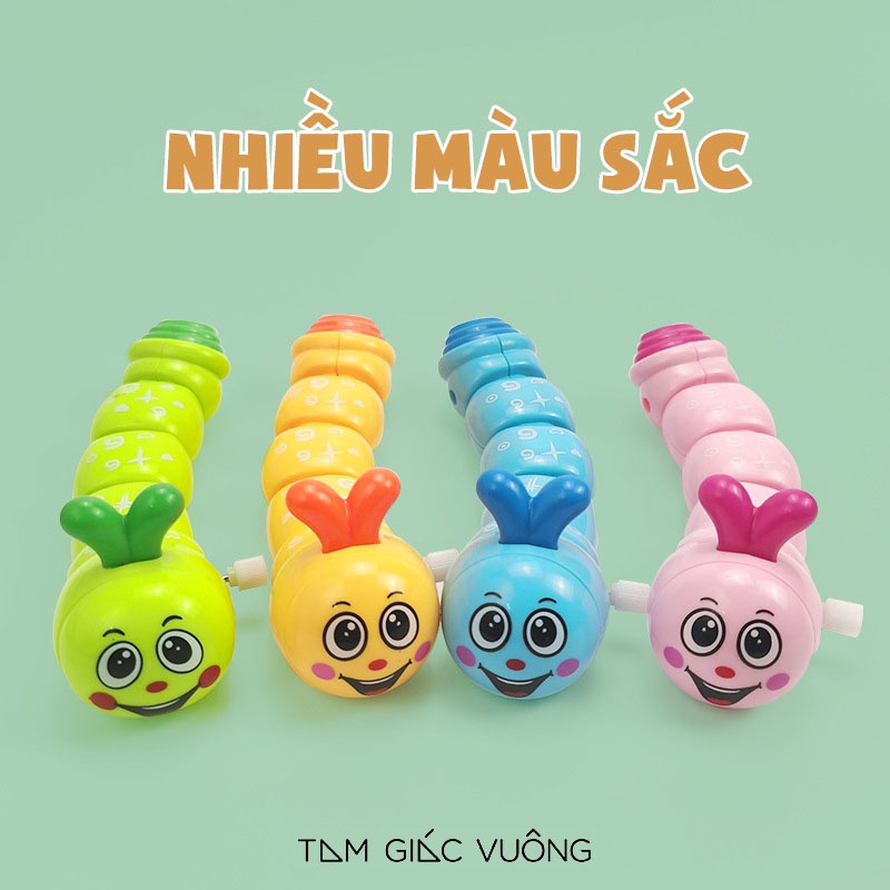 Sâu Vặn Cót Đáng Yêu Vui Vẻ Nhiều Màu Sắc Cho Bé - Đồ Chơi Trẻ Em