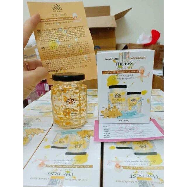 Mặt nạ ngủ yến tươi colagen mẫu mới.