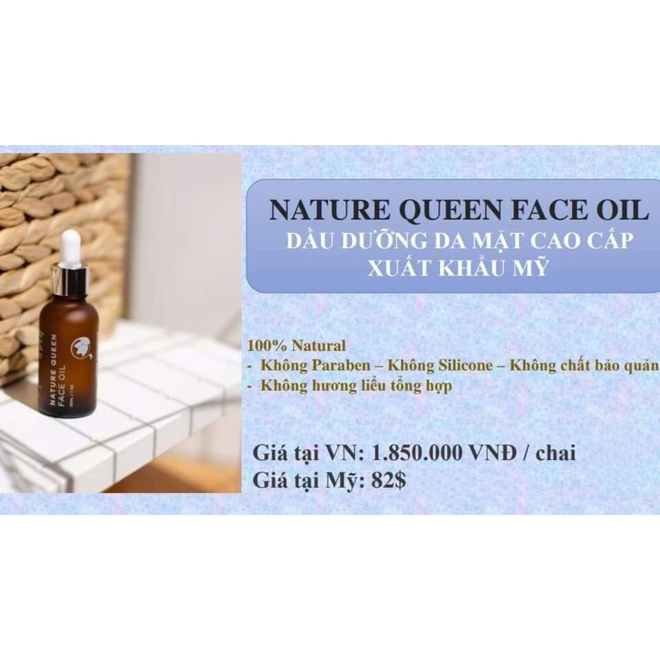 Tinh chất trẻ hóa làn da Nature Queen Face Oil 30ml_Sao Thái Dương