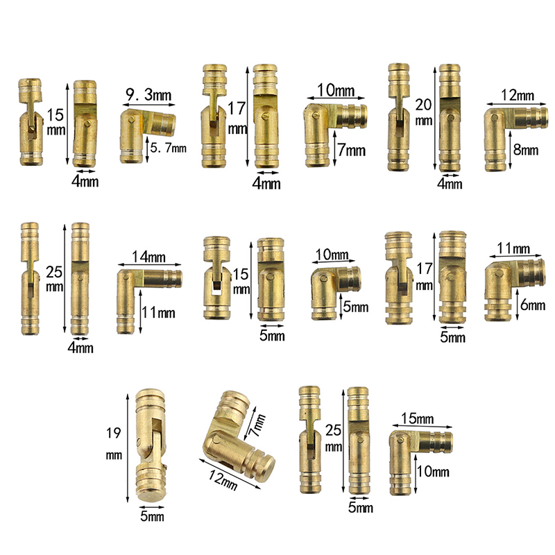 Bộ 10 Bản Lề Bằng Đồng Chất Lượng Cao