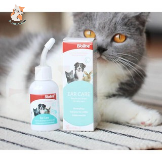 Nước Rửa Vệ sinh Tai Cho Chó Mèo Ear Care Bioline 50ml