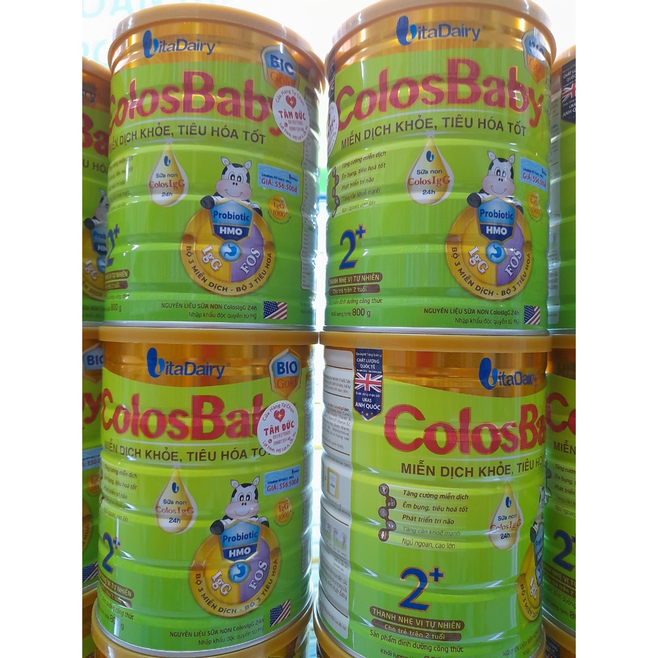 Lon Sữa 800g Colosbaby Bio Gold Vitadairy Giúp Tăng Hệ Miễn Dịch Tiêu Hóa Tốt