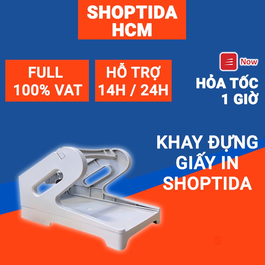 Khay đựng giấy in Shoptida cho máy in nhiệt SP46 các khổ dạng tệp và cuộn