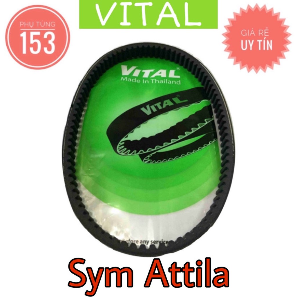 Dây Curoa Attila hiệu Vital (Thái Lan) - Dây curoa xe tay ga - PHỤ TÙNG 153