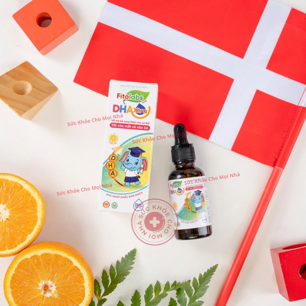Fitolabs DHA Extra. Nhỏ giọt không tanh hỗ trợ bổ sung DHA cho cơ thể tốt cho mắt và não bộ lọ 25ml