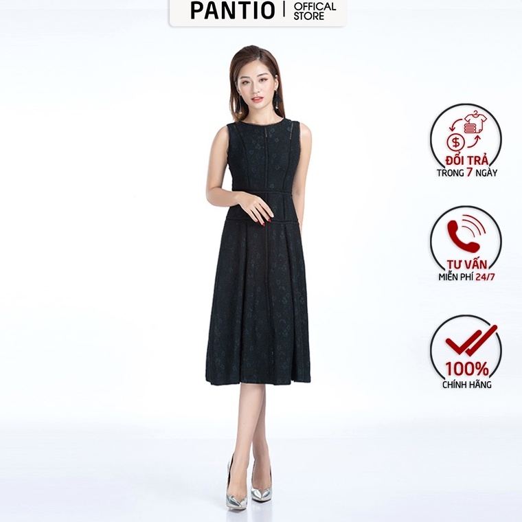 Đầm dạ hội họa tiết ren kiểu dáng sang trọng dáng xòe FDH5251- PANTIO