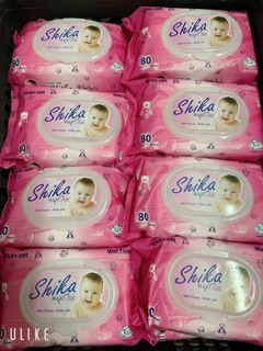 Khăn ướt (80 miếng) lau giày sneaker Việt Hoa ko Nắp