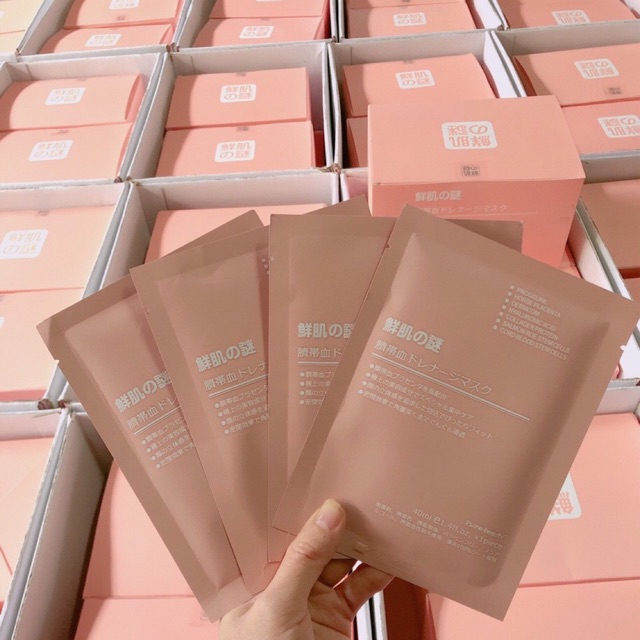 Hộp 50 Mask - Mặt nạ tế bào gốc Rwine Beauty Stem Cell Placenta