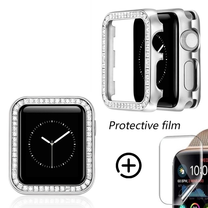 Ốp bảo vệ mặt đồng hồ thích hợp cho Apple Watch 44 40 38 42 mm iWatch dòng 6 SE 5 4