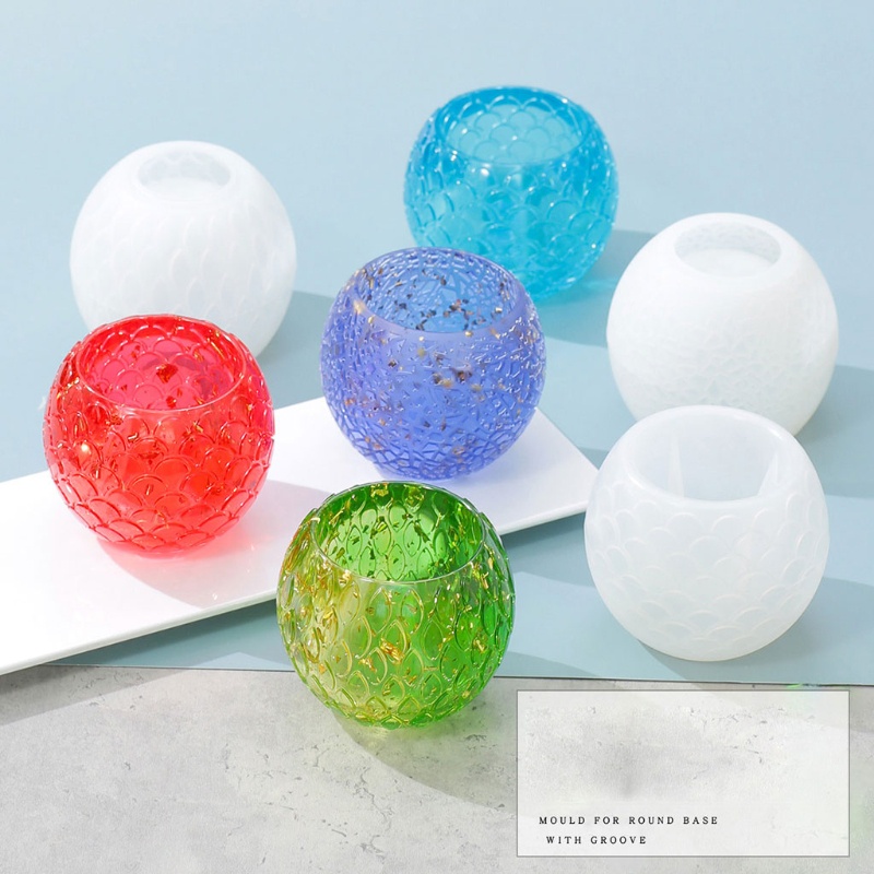 Khuôn Silicon Làm Giá Đỡ Chậu Hoa / Nến Xi Măng Diy