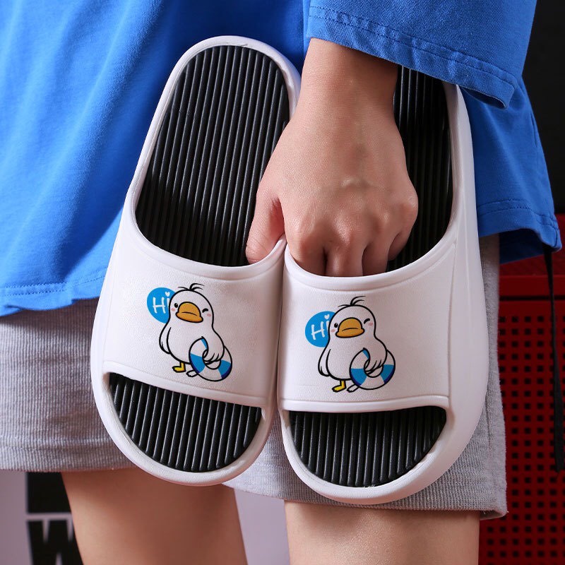 Dép VỊT Quai Ngang Đế Cao Nữ Và Nam, Dép Đi Trong Nhà Nữ Hình CON VỊT Cao Chất Liệu EVA Chống Ngấm Nước