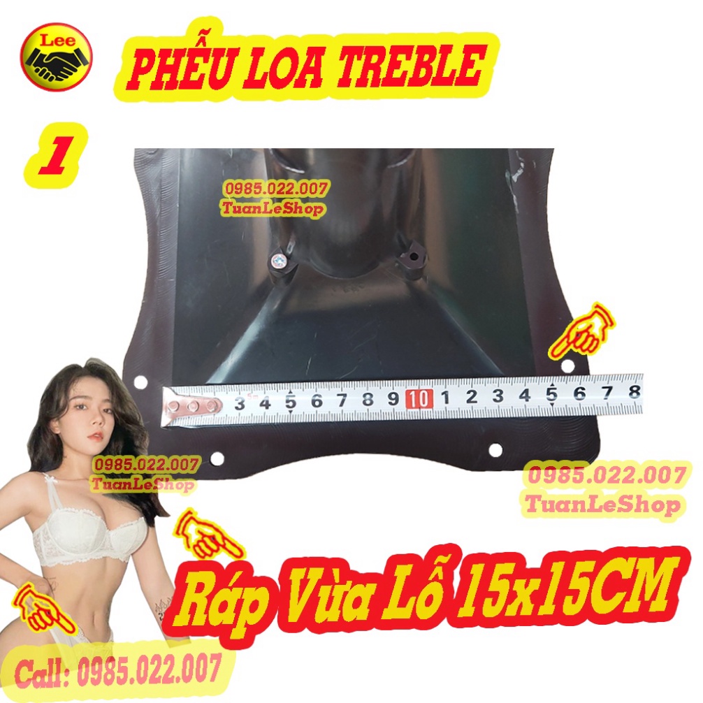 02 PHỄU LOA TREBLE HỎA TIỄN 19X19CM – HỌNG LOA TREP 19X19 – GÁI 02 PHỄU