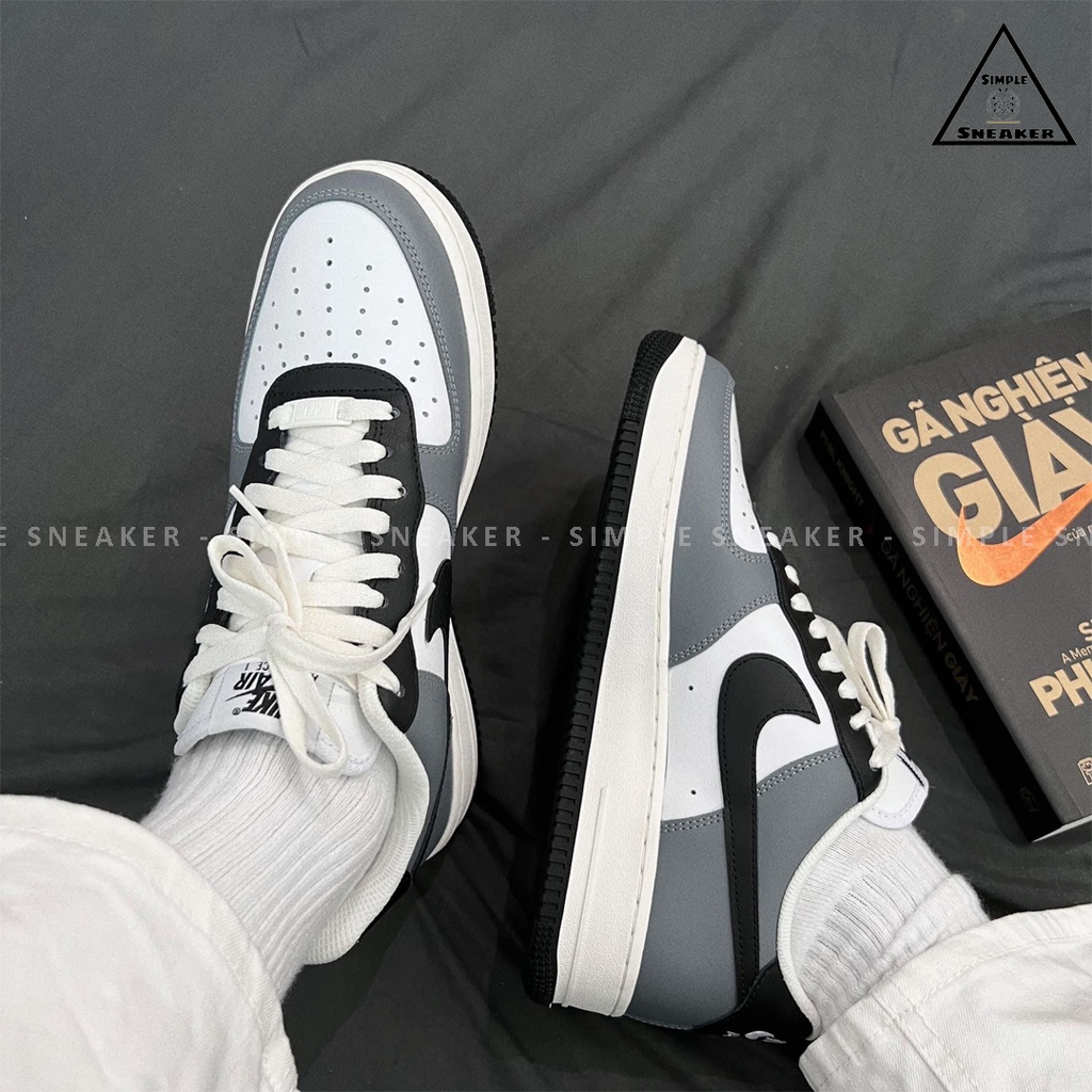 Giày Nike Air Force 1 Auth💙Hàng Chính Hãng💙Nike By You AF1 Custom White Beige  2021- Simple Sneaker