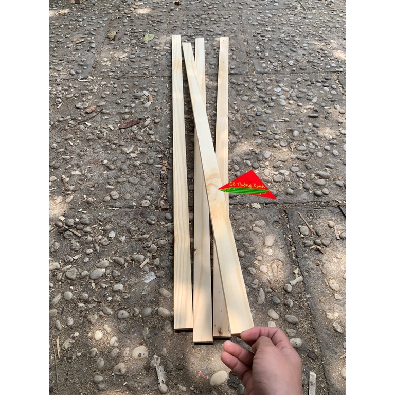 Thanh gỗ thông dày 1cm rộng 3cm dài 1m dùng làm nẹp chỉ, làm thùng gỗ decord, đóng chuồng thú cưng, DIY