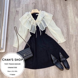 Bigsize ĐẦM PHỐI TAY VOAN