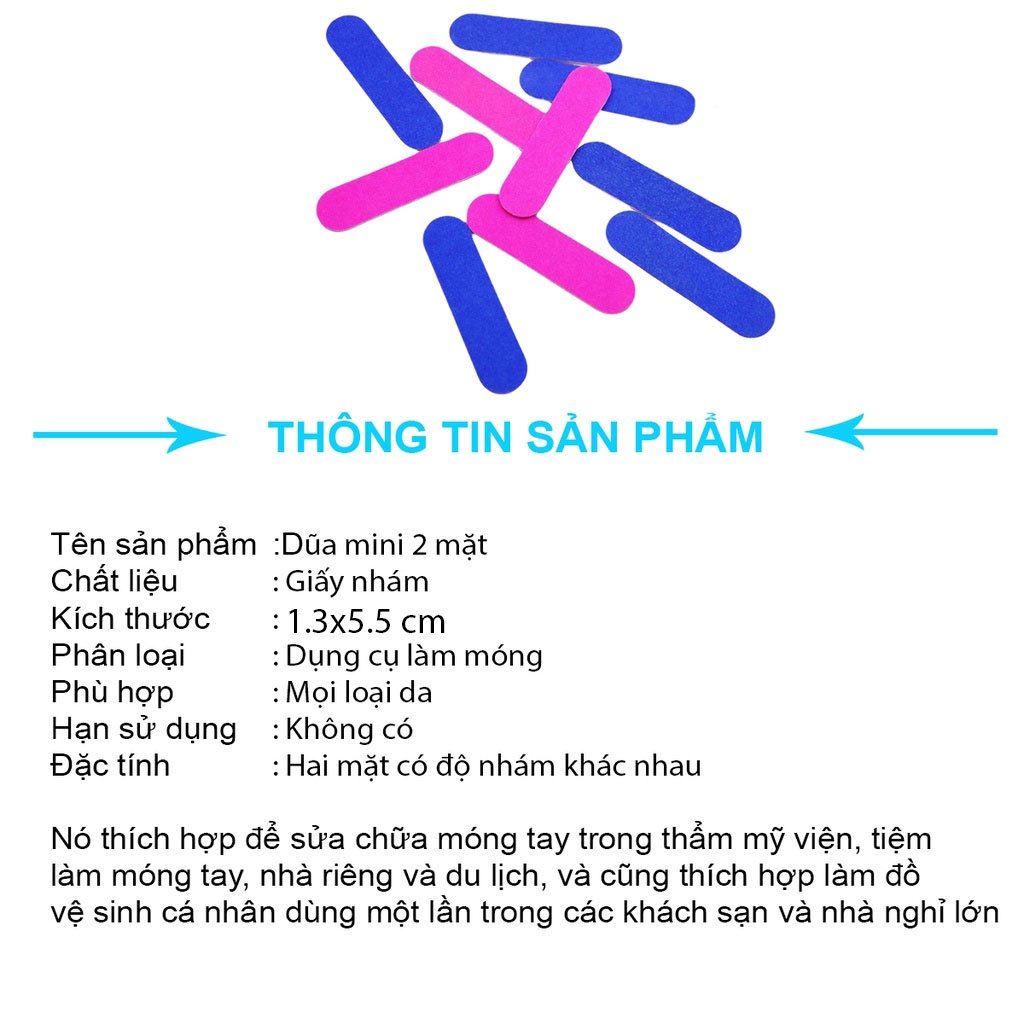 Đồ dũa móng tay móng chân mini hai mặt tiện tợi - 20805