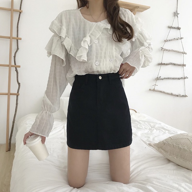 Chân Váy Kaki Cạp Cao Dáng Chữ A | BigBuy360 - bigbuy360.vn