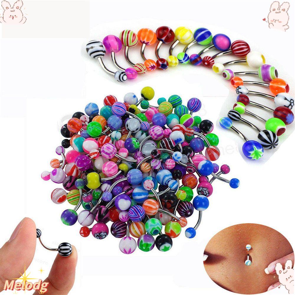 1 Khuyên Xỏ Rốn Nhiều Màu Sắc Kiểu Dáng Mới