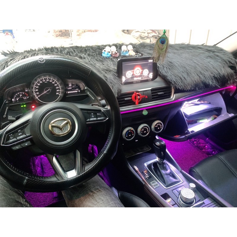 Thảm taplo mazda3 lông thú siêu cấp
