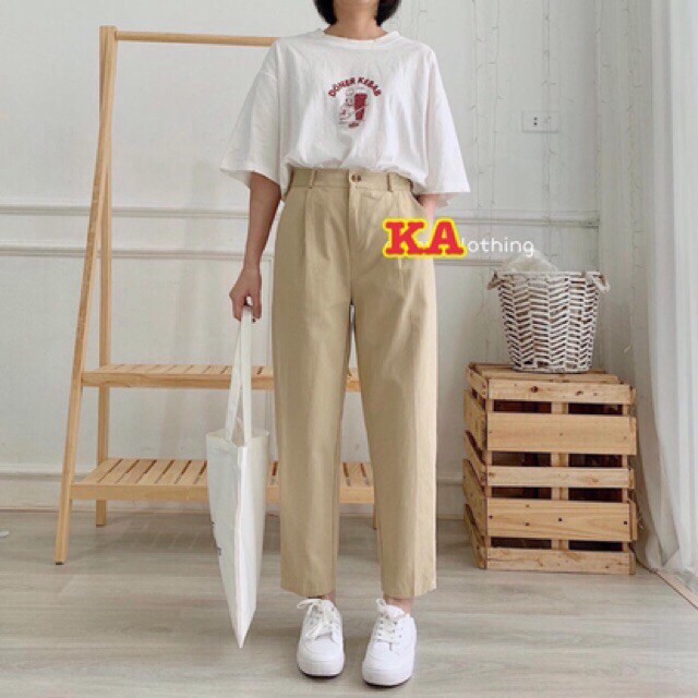 Quần Kaki ống rộng kiểu mới K&A | BigBuy360 - bigbuy360.vn