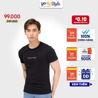 Áo phông nam cổ tròn cotton YODY kiểu dáng trẻ trung thoáng mát - PPM4001