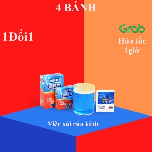 Combo 5 Viên Sủi Pha Nước Rửa Kính Xe Hơi Và Kính Trong Nhà