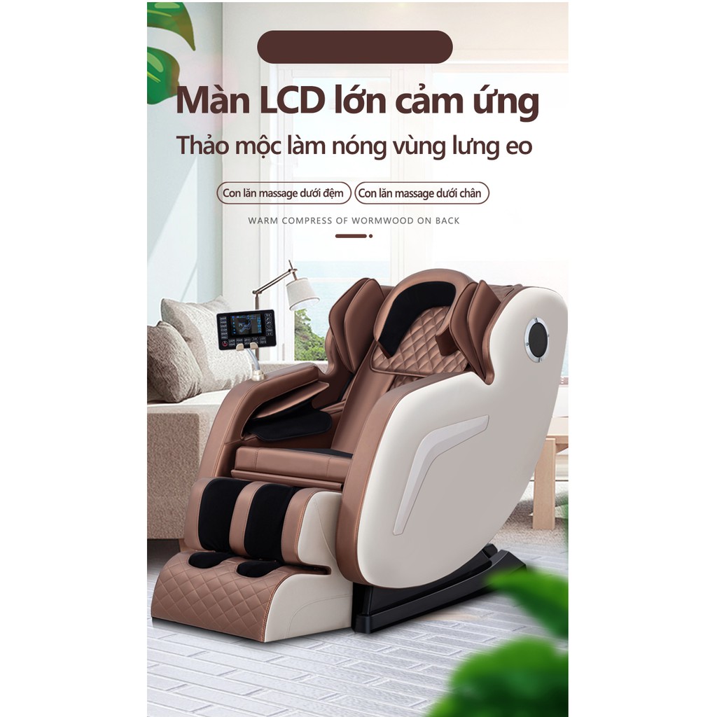 Ghế massage kiểu mới màn LCD cảm ứng, kiểu 0 trọng lực, có thể phát nhạc FU205