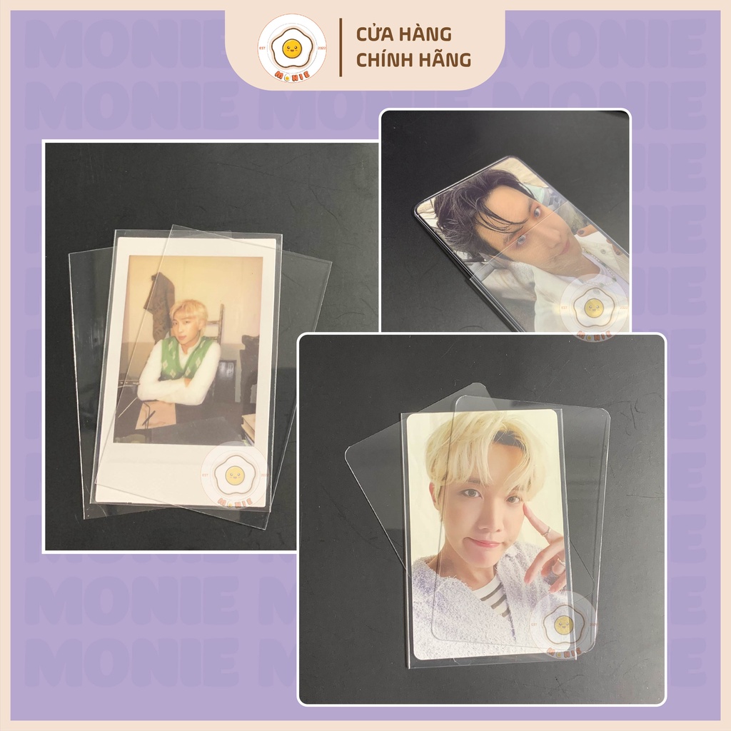 1 Cặp Cường Lực Card Clear Frame Trong Suốt Cố Định Bảo Vệ Photocard.