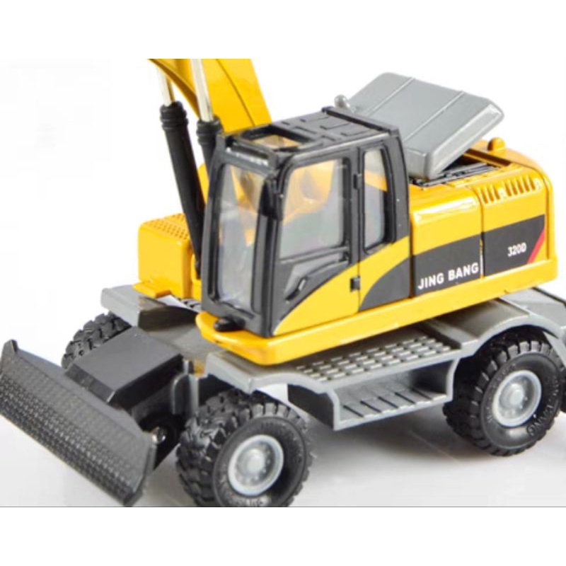 Mô hình xe xúc bánh lốp hợp kim 1:60